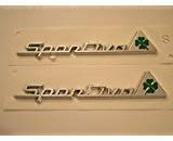2 Stemmi loghi SPORTIVA QUADRIFOGLIO ALFA ROMEO GIULIETTA 147 159 MITO GT sigla