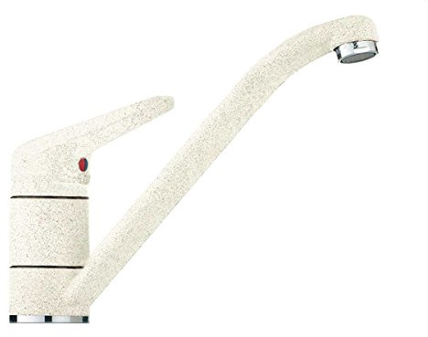 Franke Polar - Miscelatore da cucina alto in fragranite, bianco