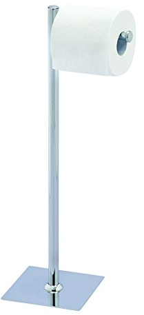 Sabichi Living Chrome Plated Toilet Roll Holder, Stainless-Steel, Silver, 54.5 x 15 x 15 cm