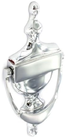Door Knock Knocker Chrome Silver Traditional Style Urn 6 Long 3 Wide