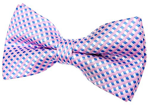 Retreez Pajarita ondulada con patrón de rayas en zig zag (5 pulgadas), rosa, Taille unique