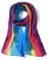 Invisible World – Damen Seidentuch handbemalt – langes Halstuch Kopftuch und Haartuch – Regenbogen