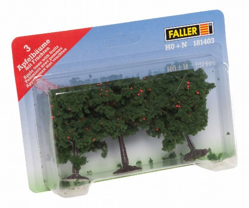 181403 - Faller - Apfelbäume mit Früchten 8 cm (3 Stc.)
