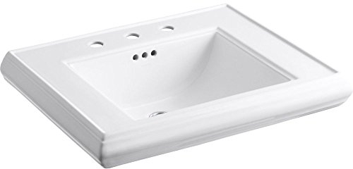 KOHLER K-2259-8-0 Memoirs Lavabo sur pied Blanc