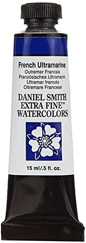 Tube de peinture aquarelle extra fine 15 ml Daniel Smith, Bleu outremer, n/a