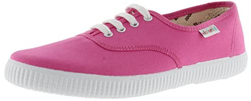 victoria Scarpe da Ginnastica Unisex 1915 Tela & Lacci Bianchi 106613 per Adulto Fucsia 36