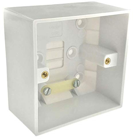 Vimark V1228 Single Pattress Box 47mm Extra Deep. For use with Ceiling Pull Switches