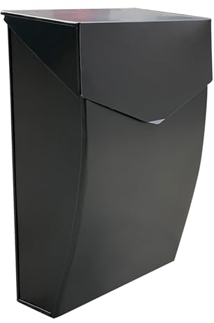 NACH MB-6921BLK Bradley Mailbox Series, Black, 10x10x4 in