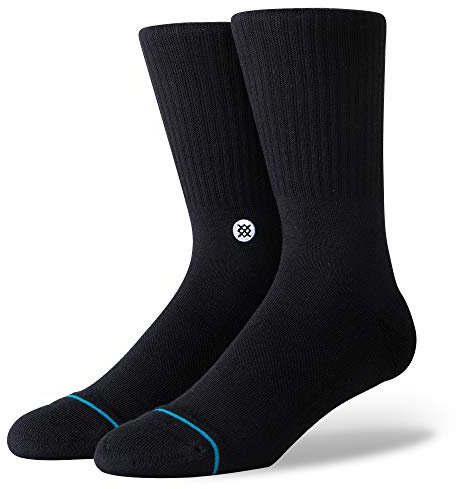 Stance Uomo The Classic Crew Calzini, Black/White, Small