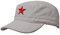 Damen Herren RUSSISCHE MILITÄRMÜTZE Roter Stern Fancy Dress Fidel Castro Vintage Military Mütze Cap (Stone Red Star)