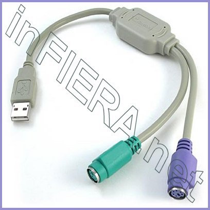 Adattatore Convertitore Da Usb A Ps2