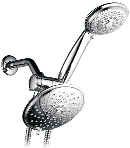 HotelSpa 30-Setting Ultra-Luxury 3 way Spiral Rainfall Shower-Head/Handheld Shower Combo with Extra-Long 6 foot Stainless Steel Hose by Top Brand Manufacturer by HotelSpa