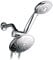 HotelSpa Regendusche mit 30 Einstellungen, 15,2 cm, Duschkopf und Handbrause, duale 3-Wege-Duschkombination Dusche Zubehör mit extra langem Premium-Duschschlauch, 1,8 m