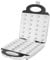 Unold Oreschki 48360 Gaufrier en forme d'hamamélis avec témoin lumineux pliable, blanc, acier inoxydable, plaques revêtues de céramique