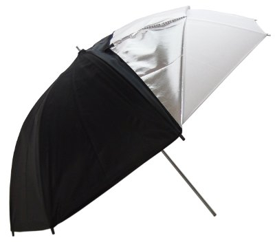 DynaSun Studio Schirm Softbox PRO Multifunction UR05 Weiss White 109cm Diffusor and Silber/Schwarz