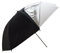 DynaSun UR05 Ombrello a Doppia Superficie Professionale da Studio, 109 cm XXL, Nero/ Bianco/Argento