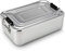 ROMINOX Geschenkartikel Lunchbox // Quadra verschiedene Varianten – hochwertige Aluminium Aufbewahrungsbox, praktisch und leicht, Proviantbox mit Dichtungsring (Silber glänzend, Medium)