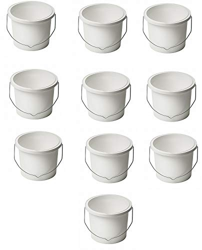 10 x 2.5LTR Plastic Paint Kettle - Painter & decorators paint scuttle pot