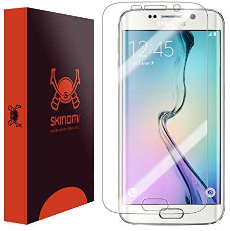 Skinomi TechSkin - Schutzfolie für Samsung Galaxy S6 Edge (deckt den kompletten Bildschirm)
