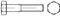 DIN 960 10.9 Sechskantschrauben mit Schaft, mit metrischem Feingewinde - Abmessung: M16 x1,5 x100 (25 Stück)