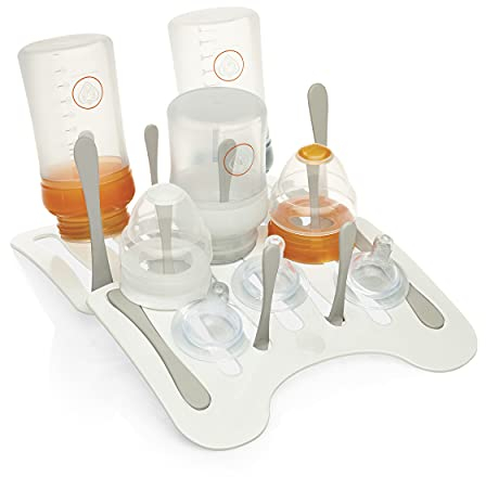 Prince Lionheart Compact Drying Station | Space-saving Drainer For Infant & Baby Bottles | BPA, Phthalate, PVC, Latex & Lead |Tray Hold Excess Water | Easy To Assemble