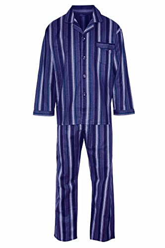 Champion Mens Kingston Wyncette Cotton Pyjama Lounge Wear-Blue-Medium 38-40