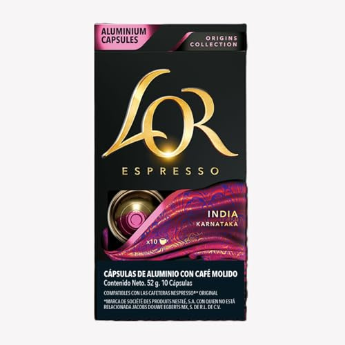 L'Or Espresso India - Nespresso Compatible Coffee Capsules (Pack of 1, 10 capsules in total)