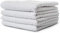 Carenesse 4er Handtücher Set 50 x 100 cm weiß I Premium Hotelqualität 100% Baumwolle Öko-Tex 100 I Handtuch Set mit Waffelmuster & Bordüre I Frottee Handtücher fusselfrei/saugstark/weich