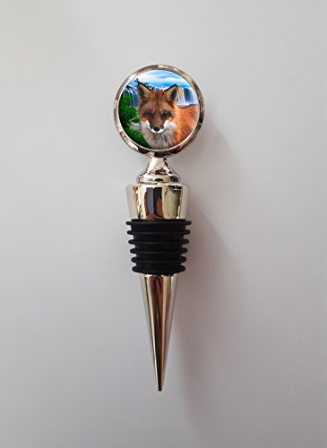 Fox Polished Metal Wine Bottle Stopper Ideal Birthday Keepsake Gift N729