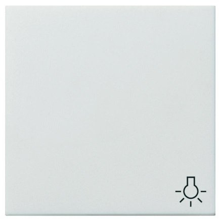 Gira 0285112 Wippe Symbol Licht Flächenschalter, reinweiß