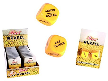 MIK Funshopping Spaß-Würfel Beer Dices - Die Würfel sind gefallen...