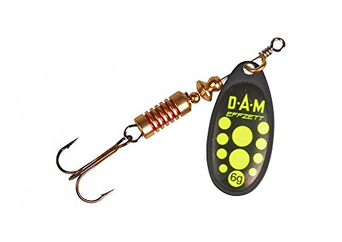 DAM Fz Spinner Standard Gr. 3 6g Black Yellow 5131003 Forelle Barsch Hecht