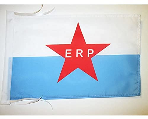 AZ FLAG Flagge Revolutionäre Volksarmee von Argentinien 45x30 cm Kordeln