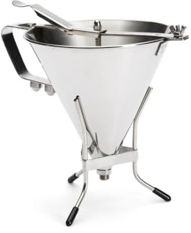 De Buyer Imbuto automatico a pistone con supporto 1,9 L, in acciaio INOX