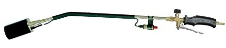 AUSONIA - CHALUMEAU À GAZ, LONGUEUR DE 70 CM, DIAMÈTRE 60 MM, TIGE ET BRÛLEUR ZINGUÉS, SURFACE DE PRÉHENSION EN PLASTIQUE AVEC LEVIER DE RÉGLAGE DU FLUX. ALLUMAGE PIÉZOÉLECTRIQUE PLACÉ PRÈS DU MANCHE