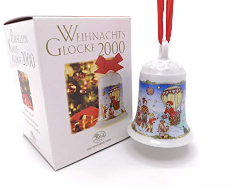 Hutschenreuther Porzellanglocke Weihnachtsglocke 2000 OVP - -