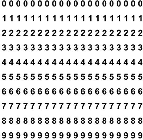 kleb-Drauf | 200 Zahlen, Höhe je 2 cm | Schwarz - matt | Wandtattoo Wandaufkleber Wandsticker Aufkleber Sticker | Wohnzimmer Schlafzimmer Kinderzimmer Küche Bad | Deko Wände Glas Fenster Tür Fliese