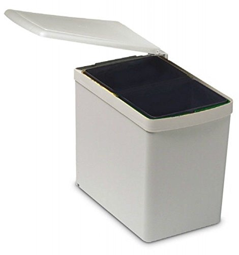 Poubelle à porte évier gris 201 automatique avec levage couvercle à ouverture porte