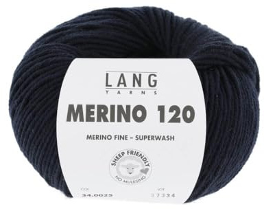 Merino 120 Superwash 0025 dunkelblau