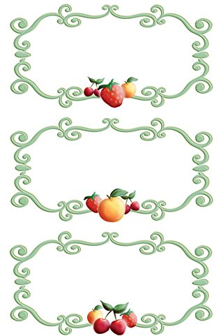 AVERY Zweckform 59671 Marmeladen Etiketten Zier Rahmen (wiederablösbar) 9 Aufkleber