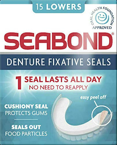 Seabond Befestigungslösung/Fixativ für Zahnprothesen, für den Unterkiefer, 3 Packungen