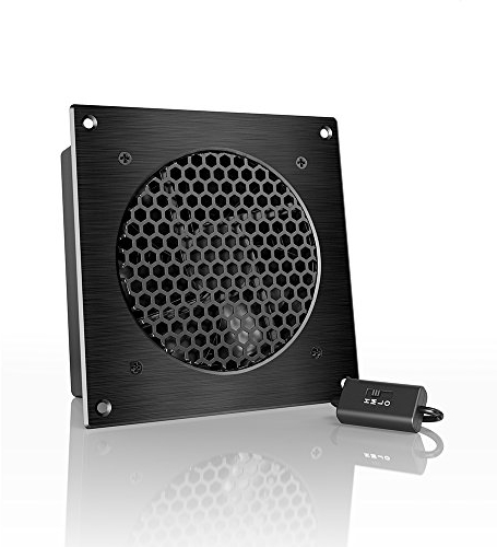 AC Infinity AIRPLATE S3, Quiet Cooling Fan System with Speed Control, for Home Theater AV Cabinet Cooling