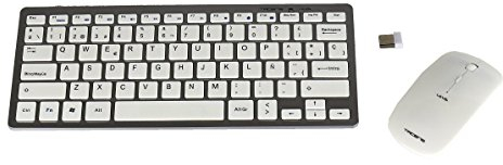 Tacens LEVIS COMBO, Pack de Teclado y Ratón Inalámbrico Blanco, Wireless 2.4G, Ratón Ambidiestro,Teclado Qwerty Español