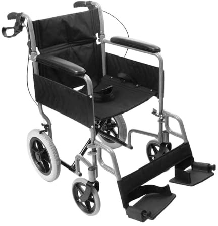 NRS N43528 Transit-Lite Wheelchair, Attendant Controlled - Grey