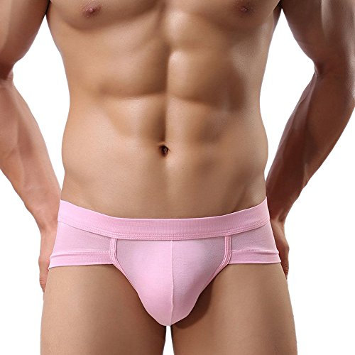 Bodhi2000® Boxer sexy pour homme avec poche bombée, rose, XL