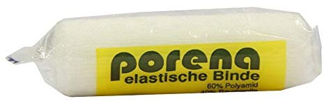 PORENA elast.Mullbinde 10 cm weiß m.Cello 1 St