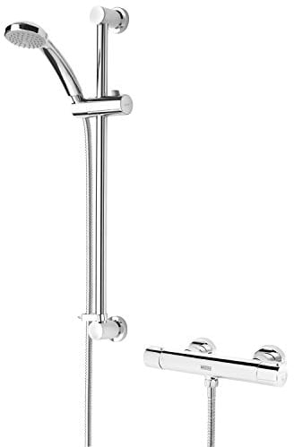 Bristan Frenzy Chrome Thermostatic Fast Easy Fit Bar Shower Valve (150 mm centres) with 3 Mode Kit (FZ SHXMMCTFF C)