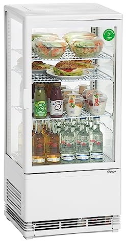 Bartscher Mini-Kühlvitrine 78L, weiß Gastronomiebedarf