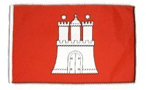 Fahne Flagge Deutschland Hamburg 30 x45 cm