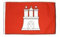 Fahne Flagge Deutschland Hamburg 30 x45 cm